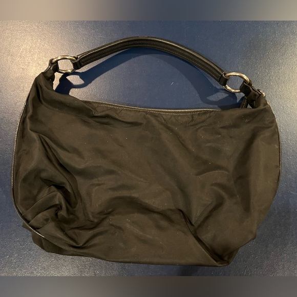 Prada Small Zip Hobo Shoulder Bag Purse - Picture 2 of 7